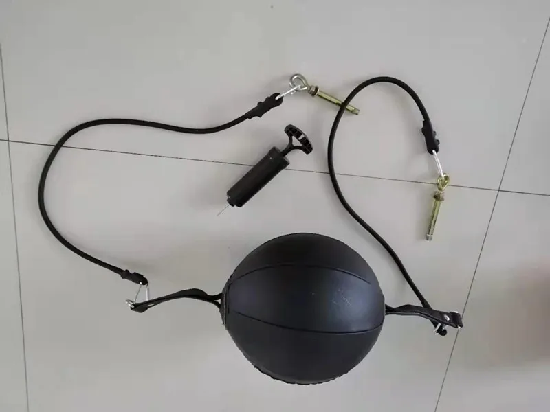 Double End Boxing Reflex Speed Balls, Leather Punching Ball, Pear Boxing Bag, Inflatable, Fitness Training