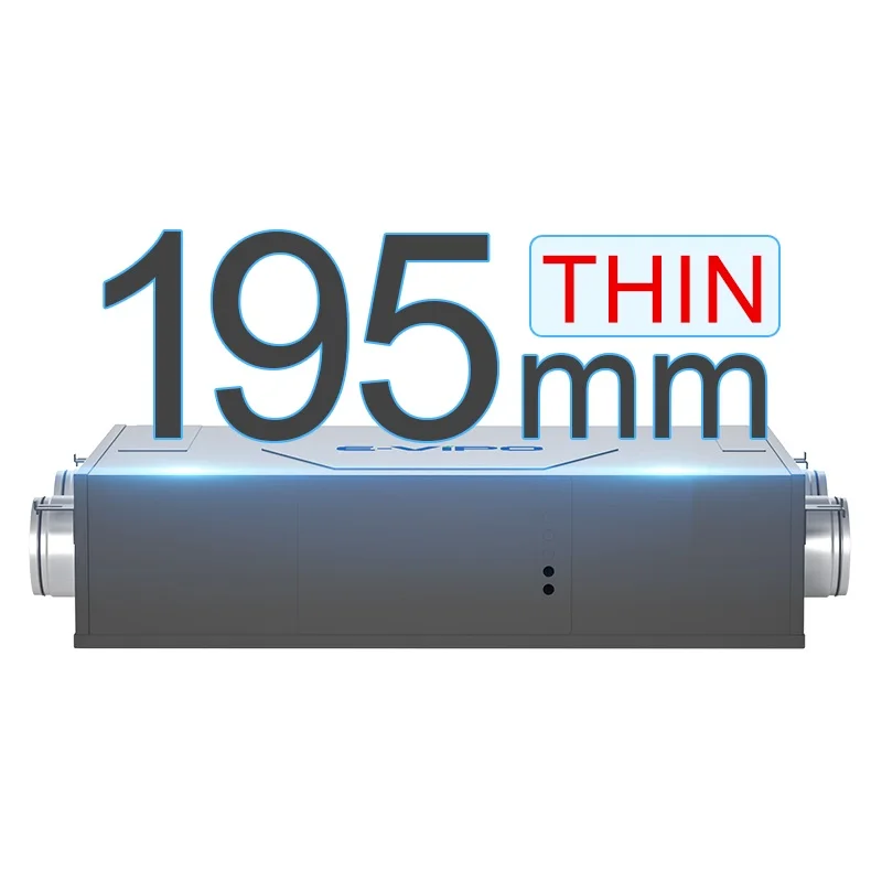 كفاءة عالية استعادة الطاقة الحرارية التهوية نظام HVAC السكني تجاوز استعادة الهواء ERV التلقائي