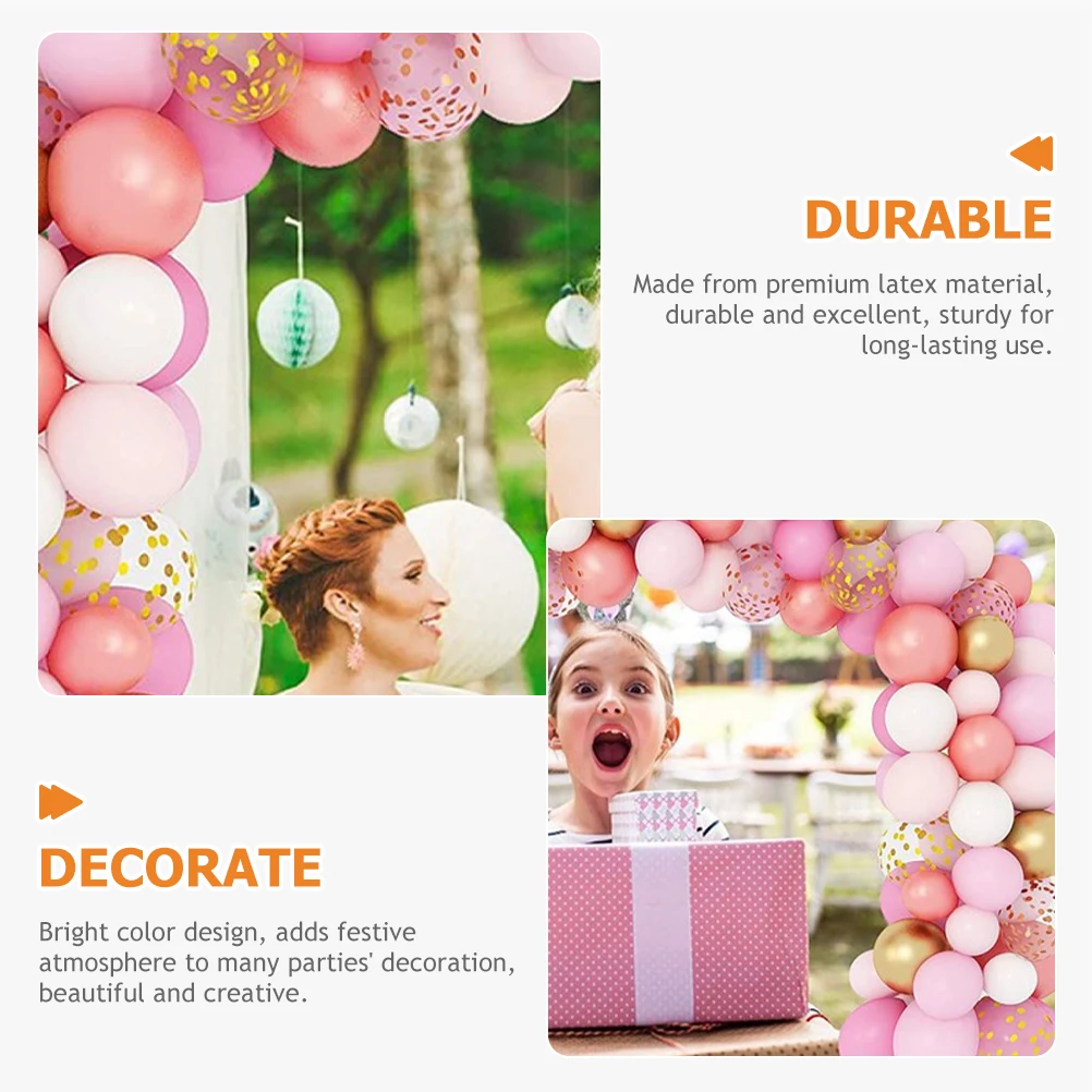 

1 set Balloon Chain Kit Latex Premium Festive Party Wedding Birthday Garland Decoration Easy Inflate