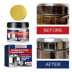 Stainless Steel Cleaning Paste Pot Bottom Rust Removal Cookware Black Scale Cleaning Kitchen Degreaser Kitchenware Stain Cleaner