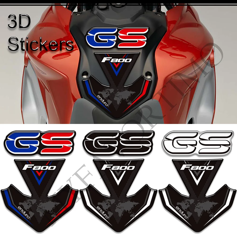 For BMW F800GS F800 F 800 GS GSA ADV ADVENTURE 3D Motorcycle Tank pad knee Grips protector stickers decals kit