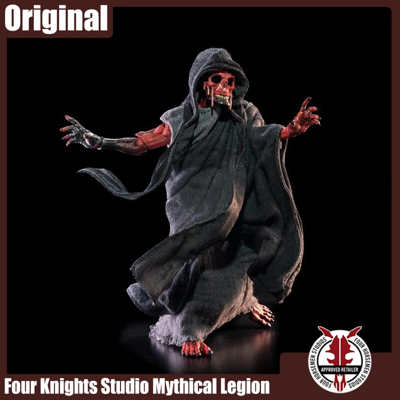 Original Four Knights Studio 1/12 Mythical Legion Agent 7 Inch Obscura The Masque Of The Red Death Black Robes Figure Toys Gifts