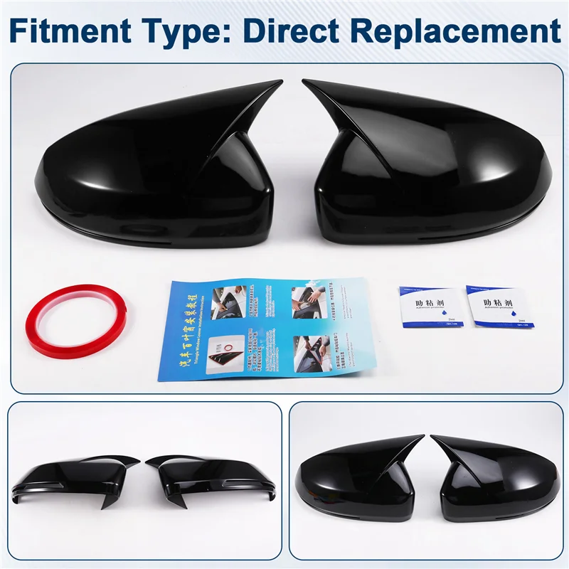 

2GG857537 2GG857538 Auto Side Rearview Mirror Cover Paste Horn Rearview Mirror Shell For VW Tiguan L 2019-2023
