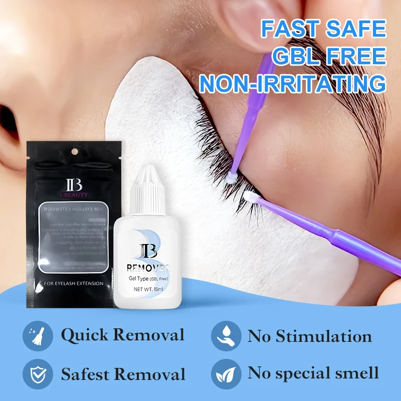 IBeauty Remover GBL Free IB для клея для наращивания ресниц 15 мл гель-тип Debonder оригинальный корейский клей для удаления твердотельный аппарат