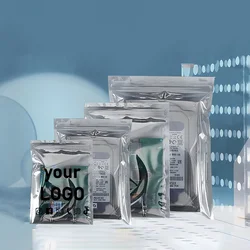 Minimum order of 100 pieces anti-static ziplock bag bone bag plastic bag hard drive flat mouth storage bag printing logo