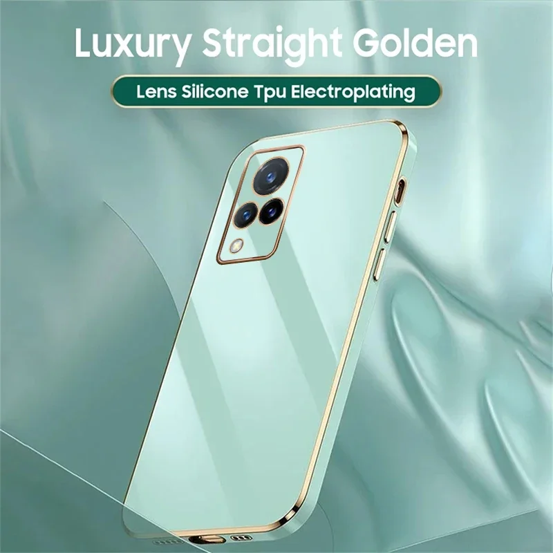 Coque arrière plaquée de luxe pour Vivo, housse de lanière, Y28, Y200, V30E, V20, V21, V21E, V23, V23E, V25E, V27E, V29E, Y02S, Y03, Y33S, Y51, Y20, Y30, Y21