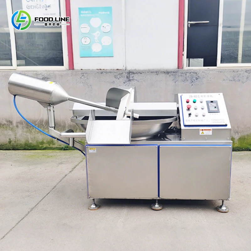 Meat Chop Cutter Machine with a One-year Warranty 1200kg Weight Meat Dicing Machinery