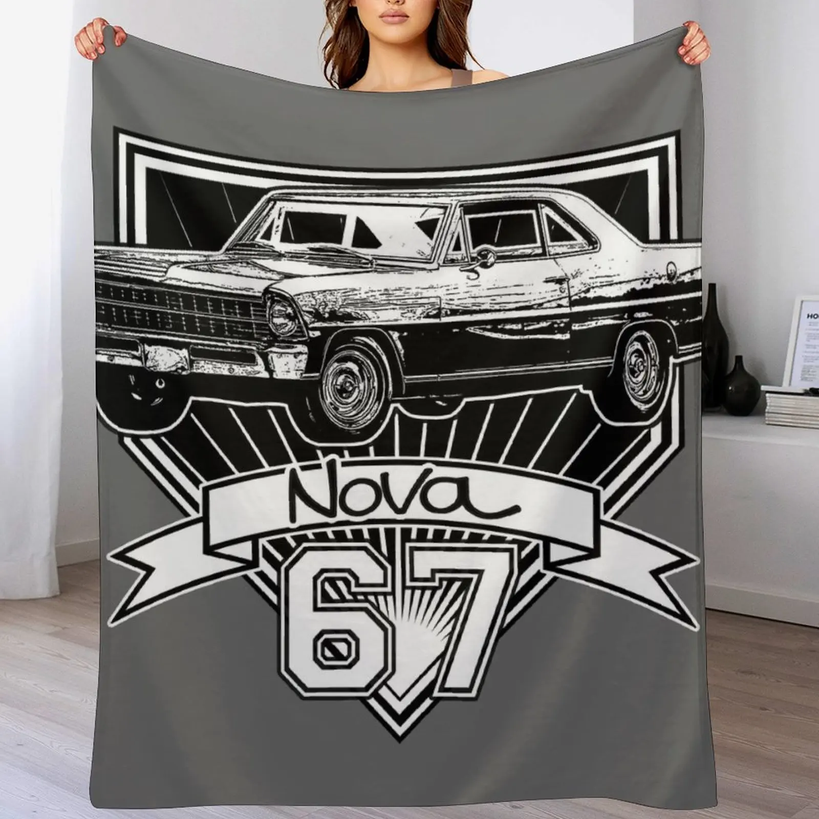 

1967 Nova Throw Blanket Soft funny gift Thin Blankets