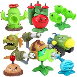 New Plants vs Zombies Toys Action Figures Gatling Peashooter Sunflower Gargantuar Dr.Zomboss Dolls for Children Birthday Gifts