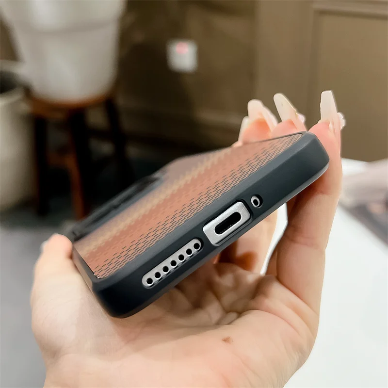 2025 clássicos negócios de fibra carbono carregamento sem fio magnético para magsafe caso para xiaomi mi 15 14 pro ultra capa à prova choque