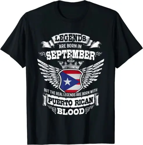 Puerto Rico Puerto Rican Flag Puerto Ricans September T-Shirt S-3XL