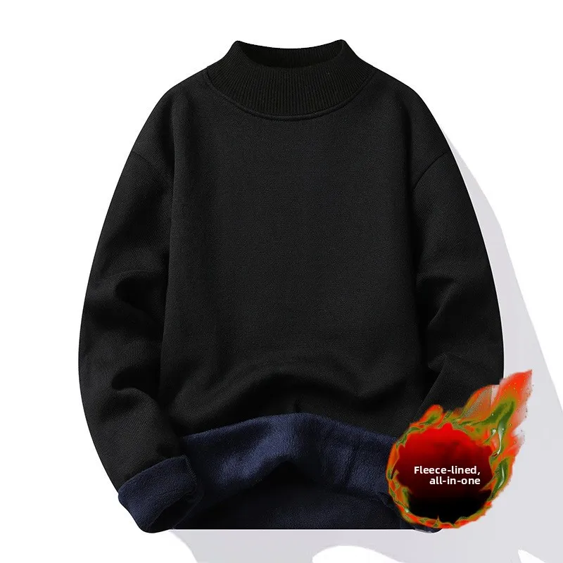 

Мужской вязаный свитер с высоким воротником на подкладке, свободный крой, зимний теплый базовый слой, irt Faion Urban Sle Long Sve