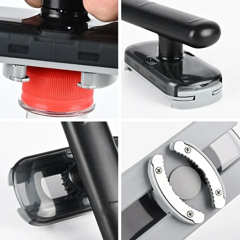 Adjustable Jar Opener, Stainless Steel Manual Bottle Lid Opener for Weak Hands Easy Grip Metal Can Opener, Kitchen Accessories