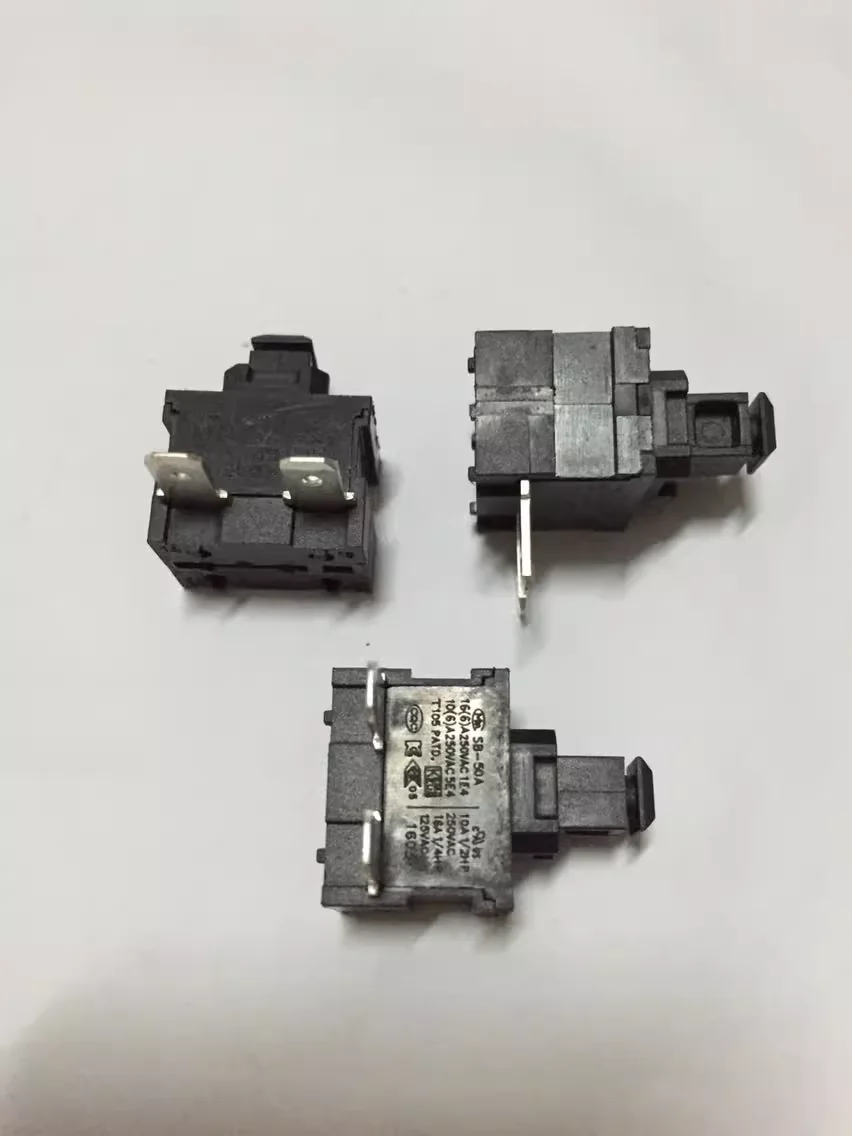 SB-50A 2-pin push-button self-locking switch for water heater, vacuum cleaner and electric hot pot, 10A250V