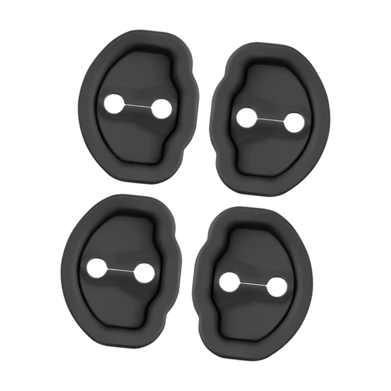 4Pcs Car Door Lock latches Cover Door Lock Protector Protection Shock Absorption Pad Replacement Compatible for Model Y