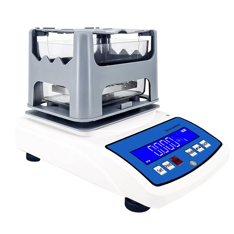 Electronic solid densitometer, high-precision specific gravity measuring instrument, plastic particle rubber ceramic sponge
