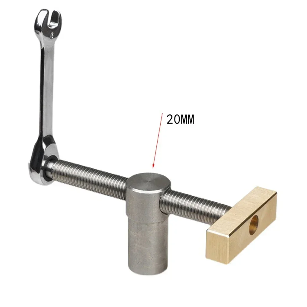 Woodworking Bench stopper Brake Inserts  Workbench Fast Fixed Clip Clamp Vise 1920mm  Stainless Steel and Brass Material