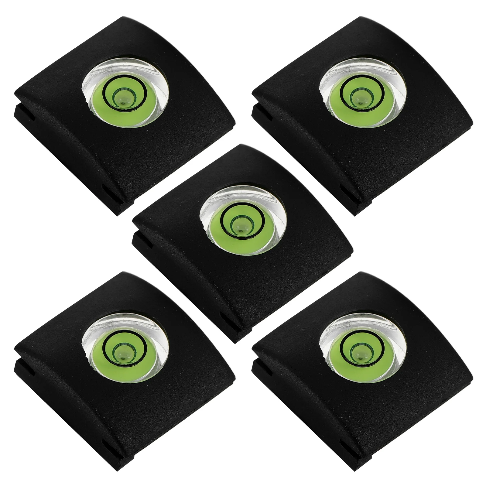 

5Pcs Camera Stabilizer Hot Shoe Covers Plastic Spirit Level for Accurate Horizontal Alignment Protection Camera Flashlight