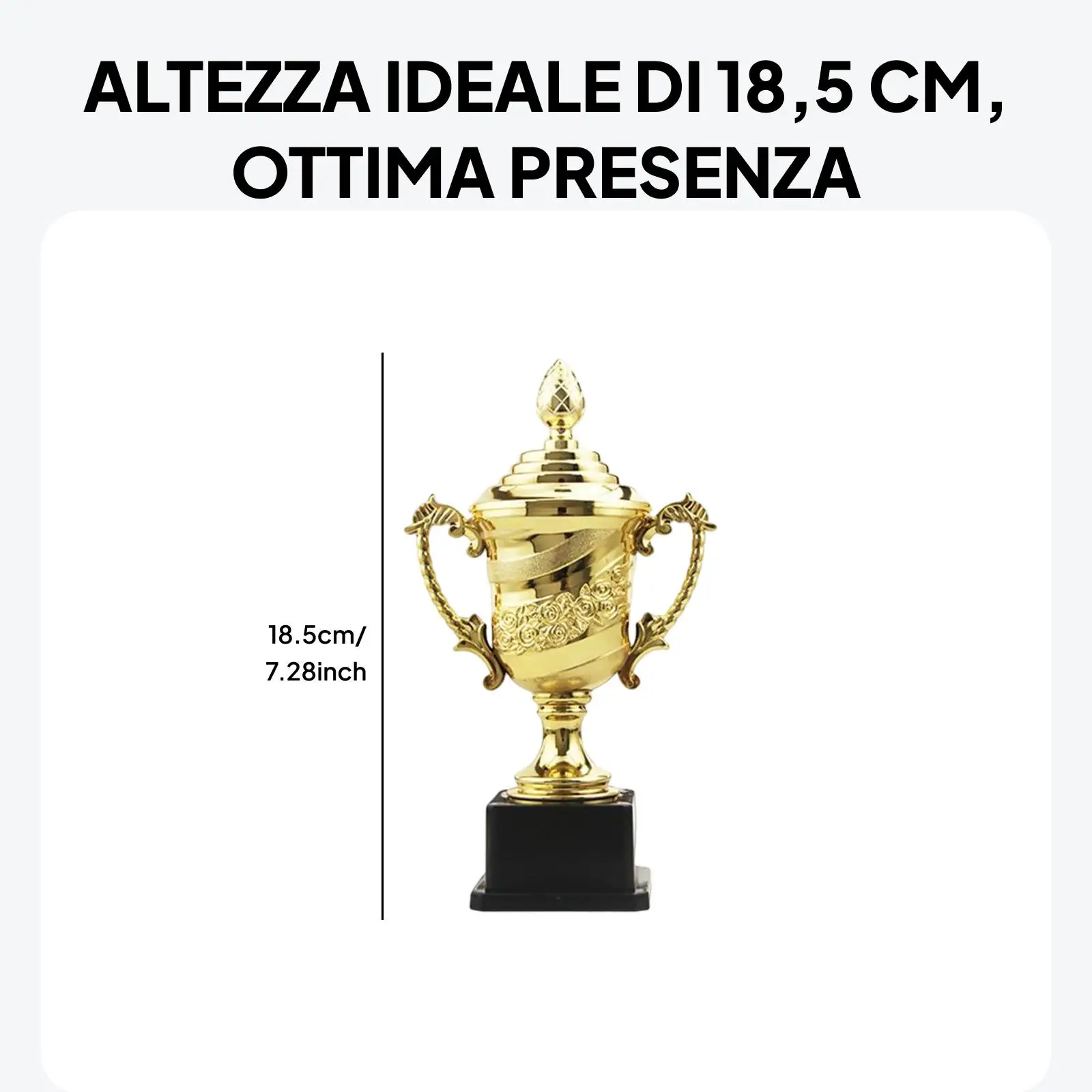School Award Trophy Plastic Decor for Kindergarten Graduation Class Prize Party Events Football Soccer Competitions Kids