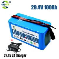 29.4V 100Ah 7s3p 18650 battery lithium battery Suitable for 24V-29.4V motors Lithium ion Battery pack + 2A Charger