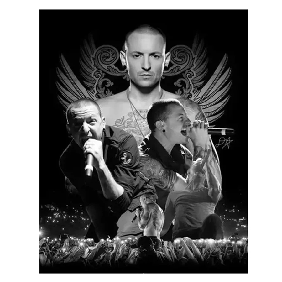 5D DIY Diamond Painting Famous Superstar Chester Bennington Full Round Embroidery Cross Stitch Rhinestone Mosaic Home Decor Art