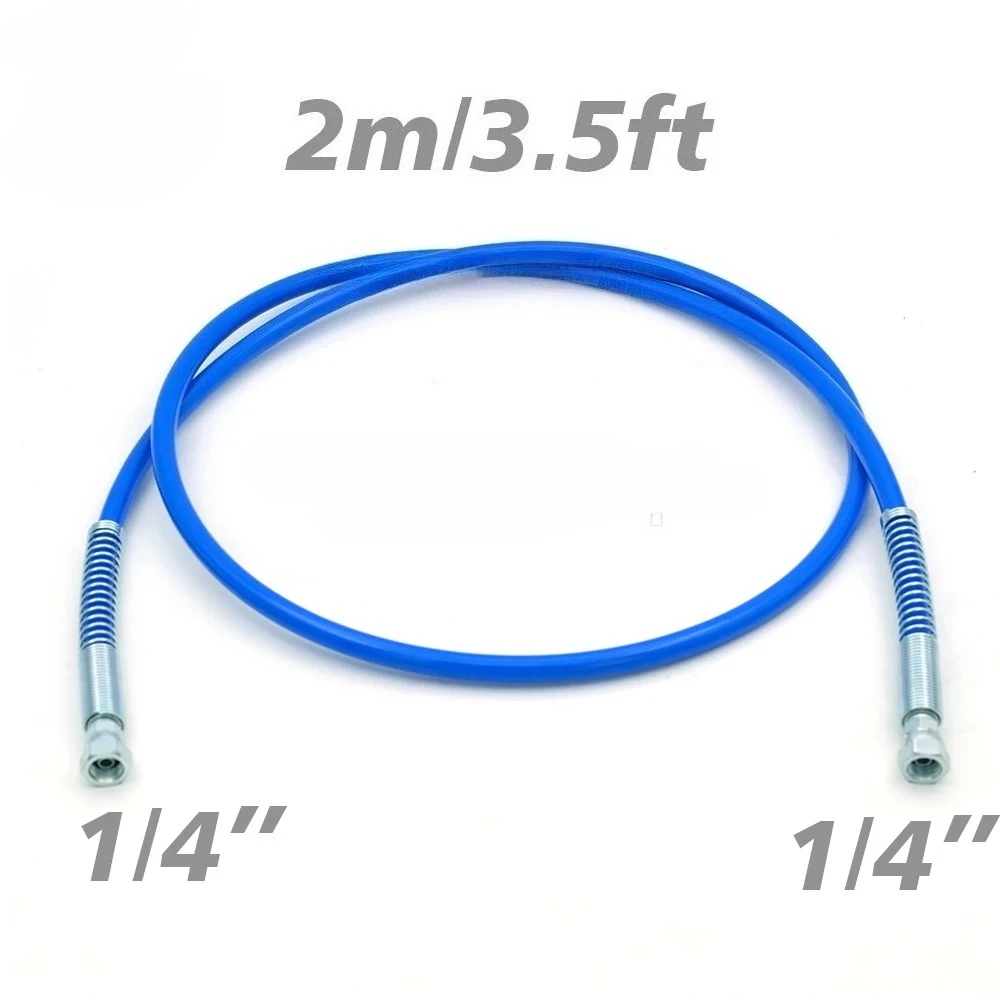 Whip hose and Hose connector 1/4" np ,0.42M,1M, 2M airless hose kit Replacement,for airless paint sprayer connection High Press image 5