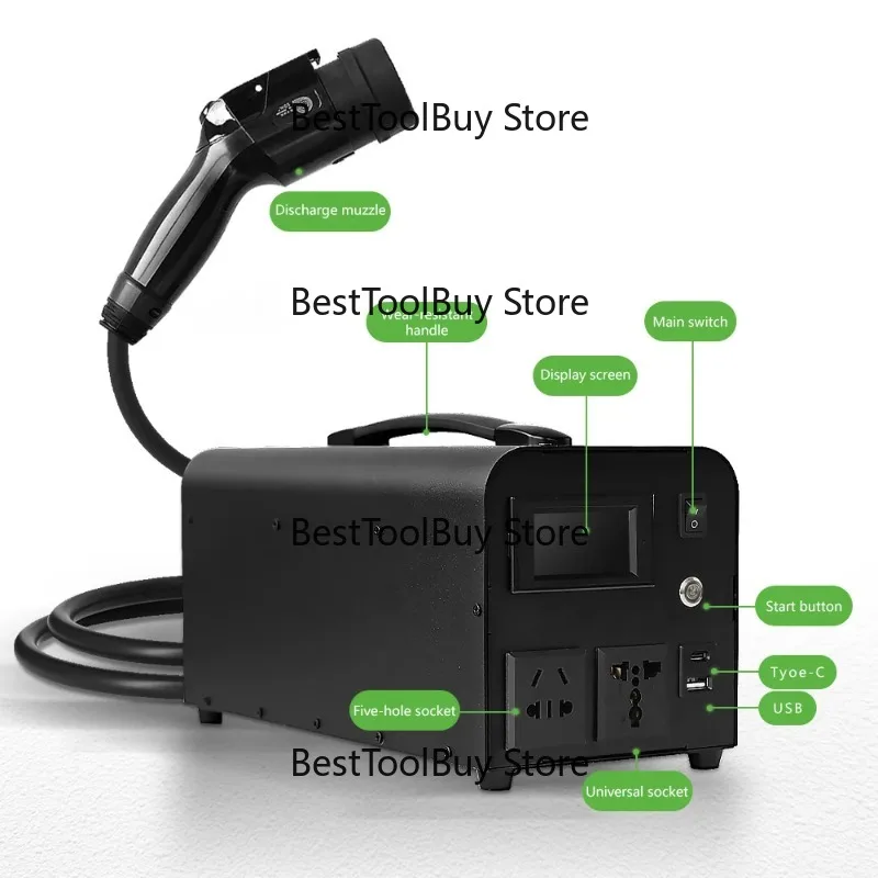 

Factory Direct 4KW DC 10/16A Outdoor Electric Car Charging Station With Discharge Facility New