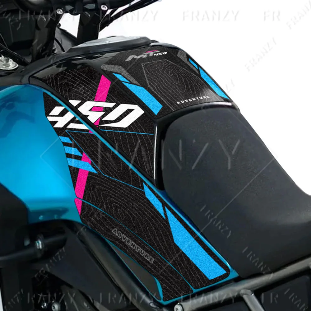 3M Motorcycle Fuel Tank Pad Stickers Protector Anti Slip Decals Accessories For CFMOTO CF moto 450MT 450 mt 2024