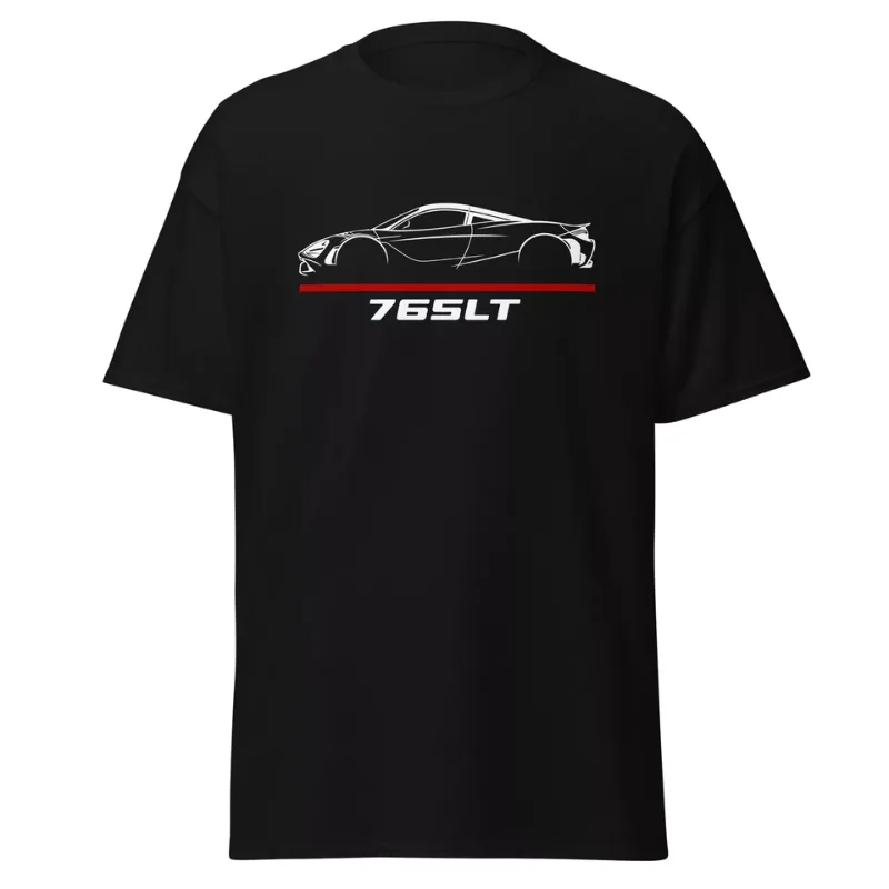 

2024 Men T Shirt Casual McLarens 765LT Supercar Car Fans T-shirt Graphic Summer Short Sleeves 100% Cotton S-3XL Cool Tee