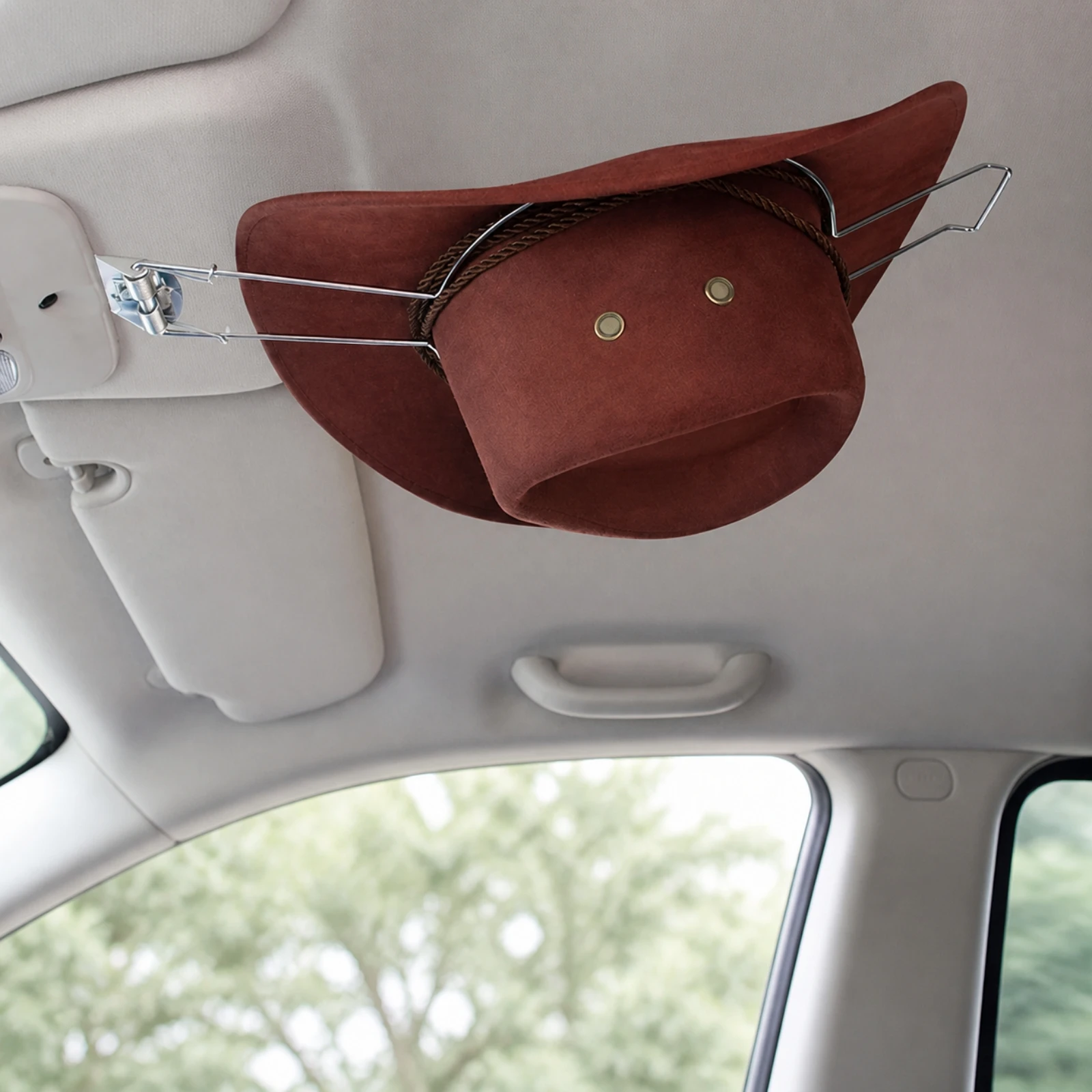In-Vehicle Hat and Garment Rack Slim Car Visor Hat Rack Lightweight Automotive for Vehicle Interior Storage
