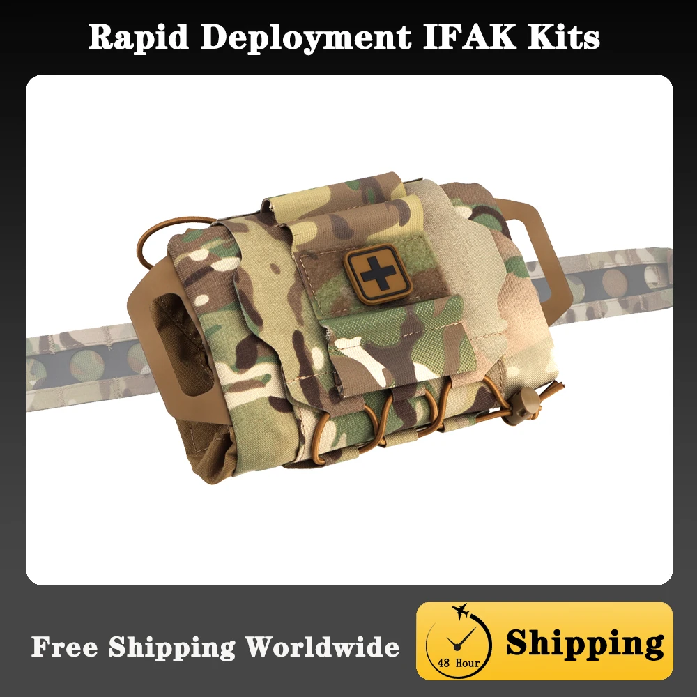 Rapid Deployment First-aid Kit,Tactical MOLLE Medical Pouch/IFAK Kit,Outdoor Hunting Camping&Travel Emergency Survival Care Pack