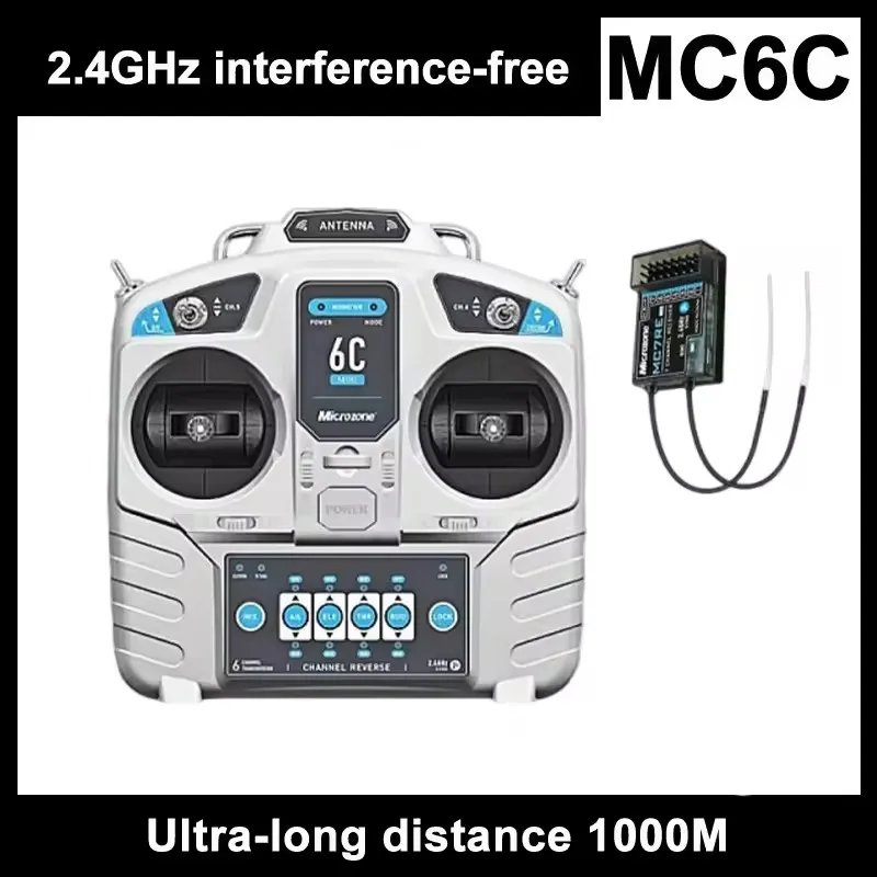 

New Mc6c 6a 6b Upgraded 6-Channel 2.4g Model Aircraft Remote Control Receiver Fixed Wing Four Axis Vehicle