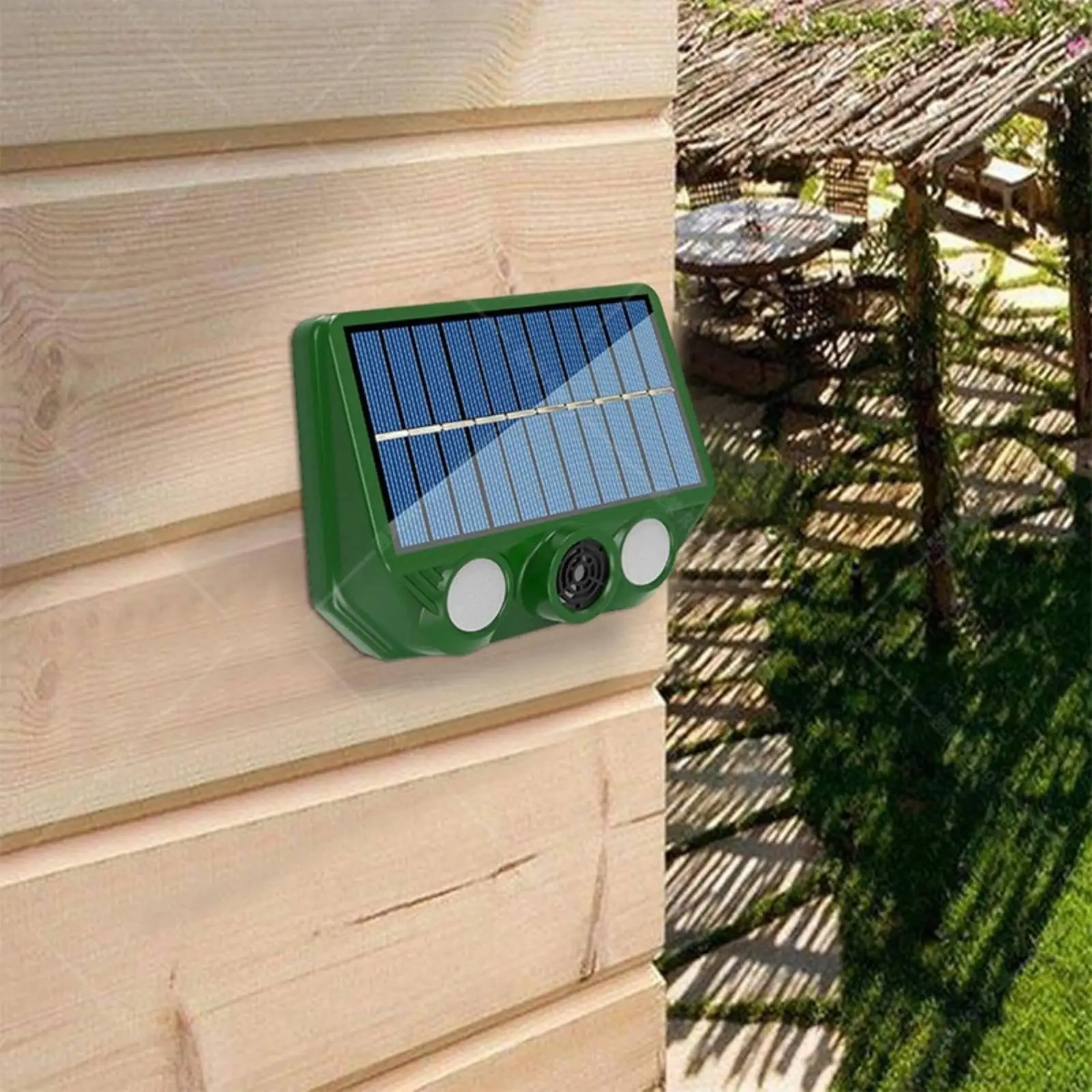 Solar Ultrasonic Animal Repellent Waterproof ABS Device Garden Lawn Patio Protector for Cats Dogs Birds Rodents view 6