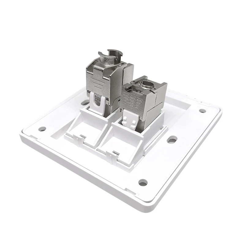 OMAY-Tipo 86 Painel Soquete, Rj45CAT5, 6, 7, 8 Módulo, Único, 1-Hole, Dual, 2-Way Cabo Ethernet, Painel de parede, Caixa Inferior, Acoplador Keystone