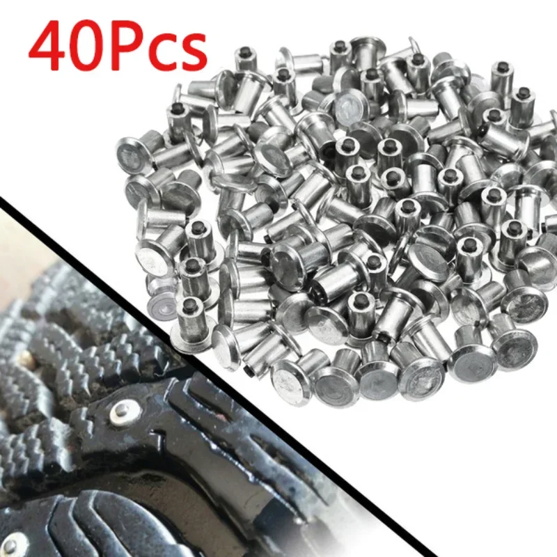 Universal Car Wheel Tire Studs Winter Anti-Slip Stud Snow Spikes Tire Cleats for Trucks Auto Motorcycle Bike Shoe Soles