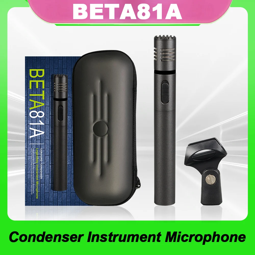 

BETA81A Metal condenser drum microphone for Hi-hat good quality and perfect voice