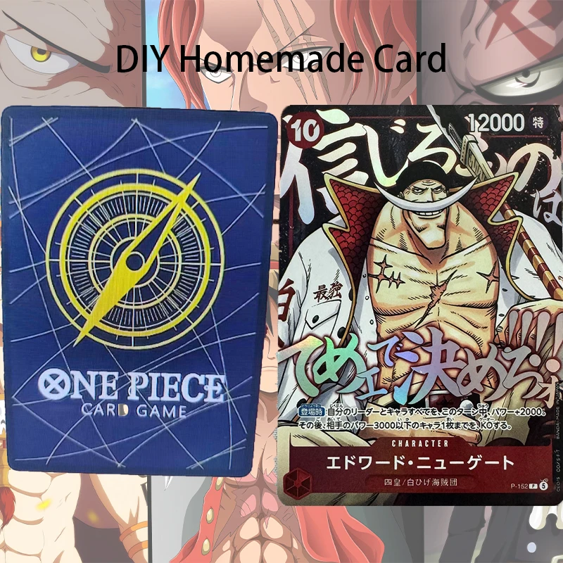 One Piece Anime Card Store New Monkey D. Luffy Series OPCG Collected Cards Colorful Flash Craft DIY Homemade Cards Gift for Boys
