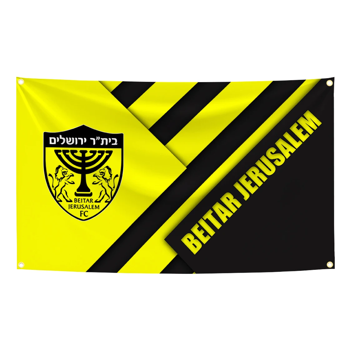 90x150cm Half FC Beitar Jerusalem Half Israel Flag Tapestry Polyester Digital Printing Banner Garage Art Out Door Decoration