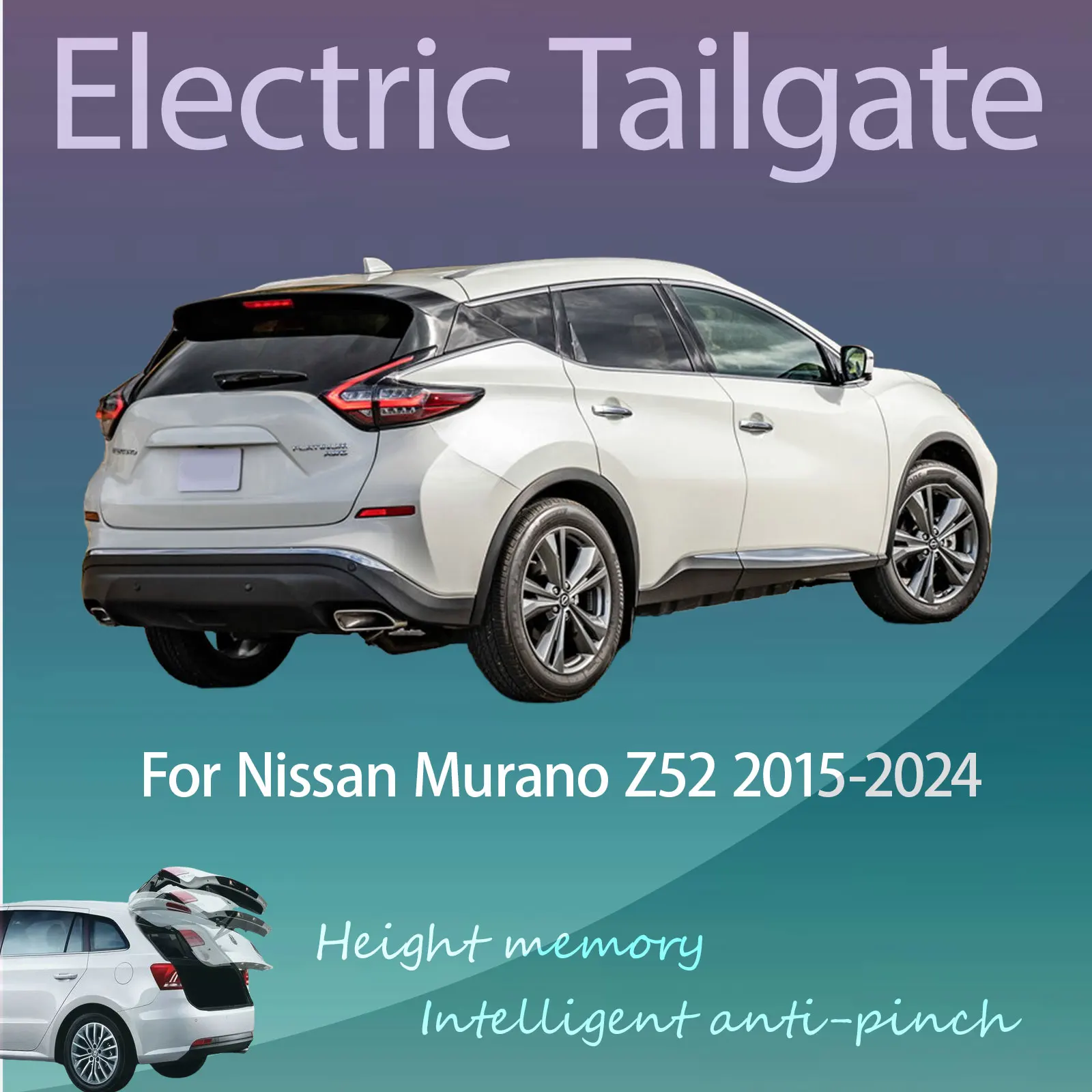 For Nissan Murano Z52 2015-2024 Electric Tailgate with Sensor Trunk Anti-pinch Memory Height Intelligent Operation
