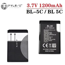 2-10pcs for Nokia 1200mAh BL-5C BL5C BL 5C Replacement Li-ion Lithium Battery 3.7V Batteries for 1208 1600 2610 2600 n70 n71