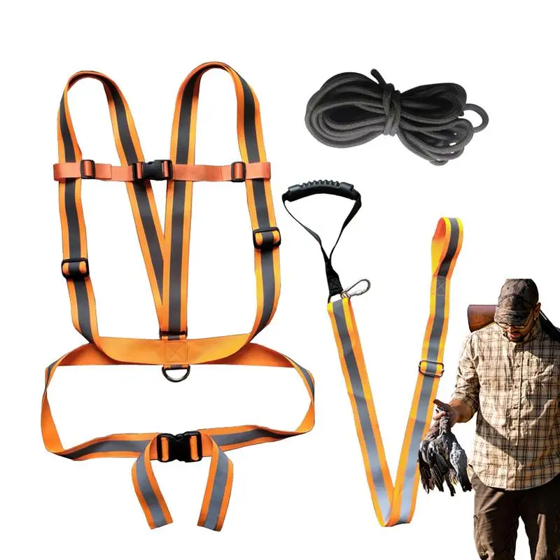 

Deer Drag Harness Deer Hunting Harness Reflective Deer Hunting Harness Heavy-Duty Deer Traction Strap Sturdy For Hunting Gear