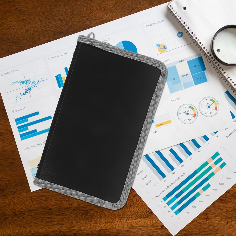 

A6 Mini Accordion Folder Zipper Multi-Layer Receipt Organizer Document Storage Bag Coupon Bills Travel File Organizer