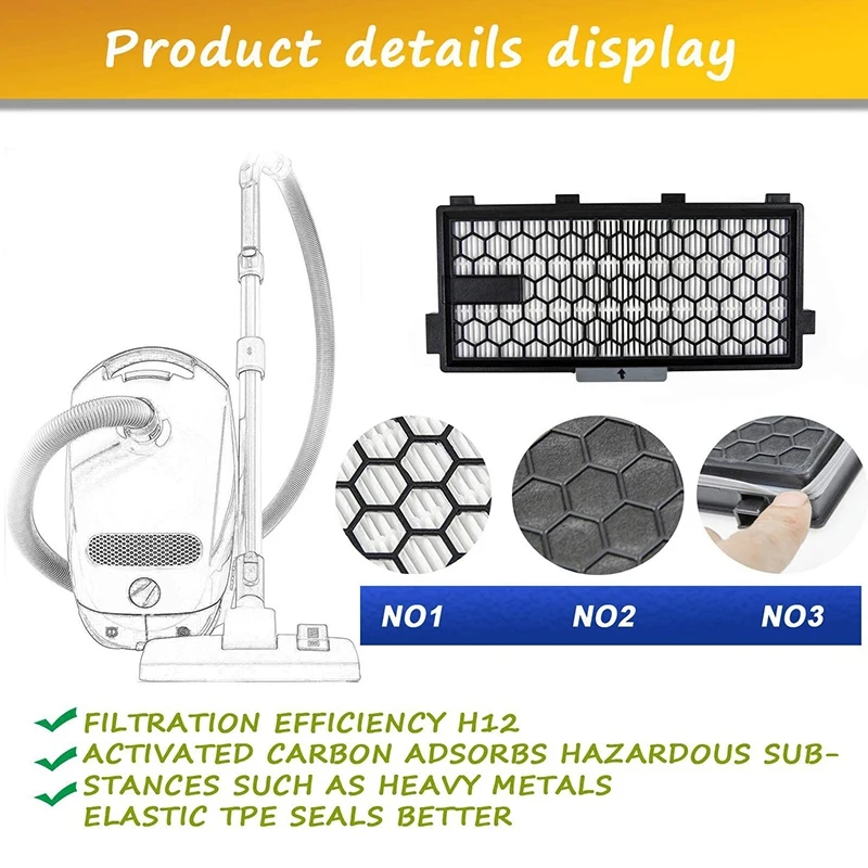 Active AirClean SF-AA 50,SF-HA 50, запасной фильтр, совместимый с Miele S4, S5, S6, S8, S8000, S8999