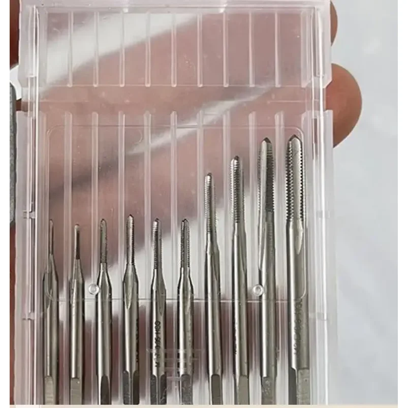 10pcs Micro Machine Screw Taps M1-M3.5 Mini Clocks and Watches Tapping Combination Equipment Tool Set