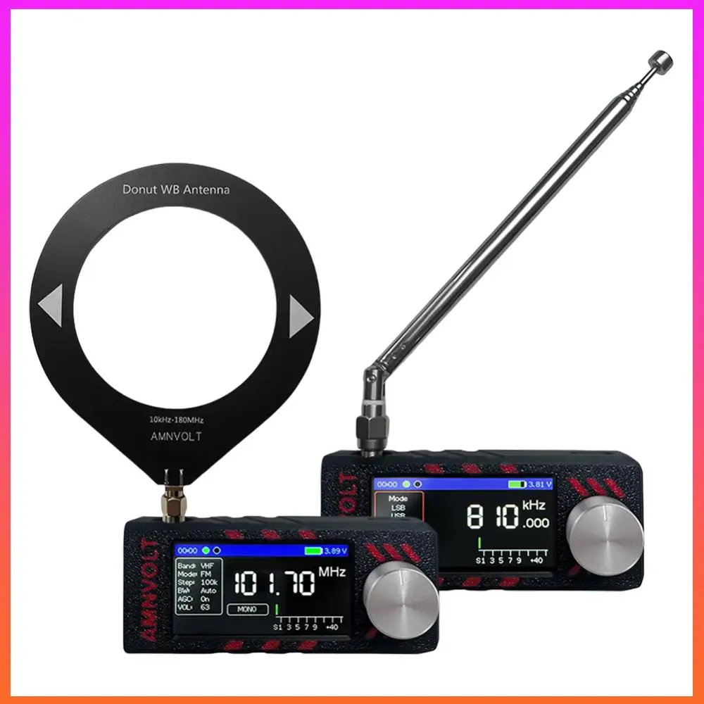 SI4732 LSB USB AM FM FM/AM راديو 1.9 بوصة IPS شاشة راديو محمول مع هوائي DSP راديو #6