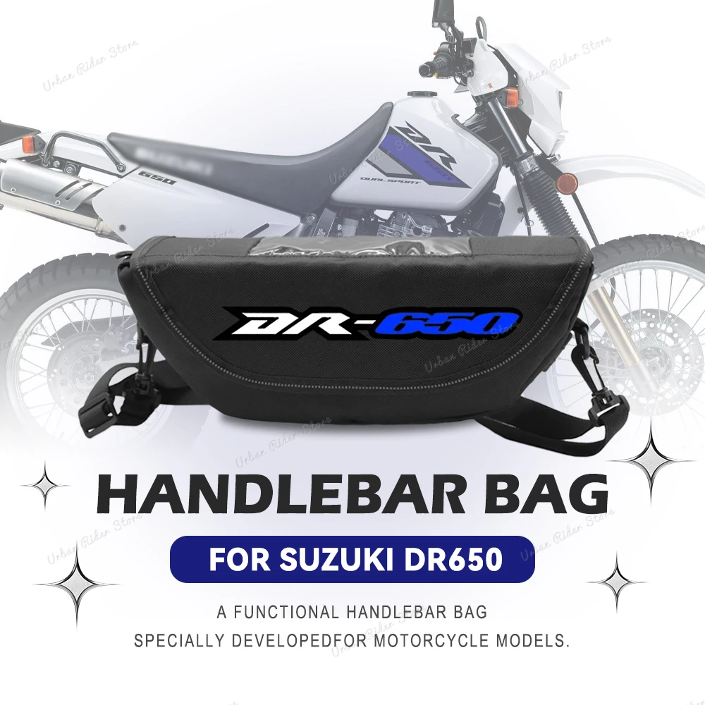 For Suzuki DR650 dr650 dr 650 Motorcycle Handlebar Travel Bag Motorcycle Waterproof And Dustproof Handlebar Storage Bag