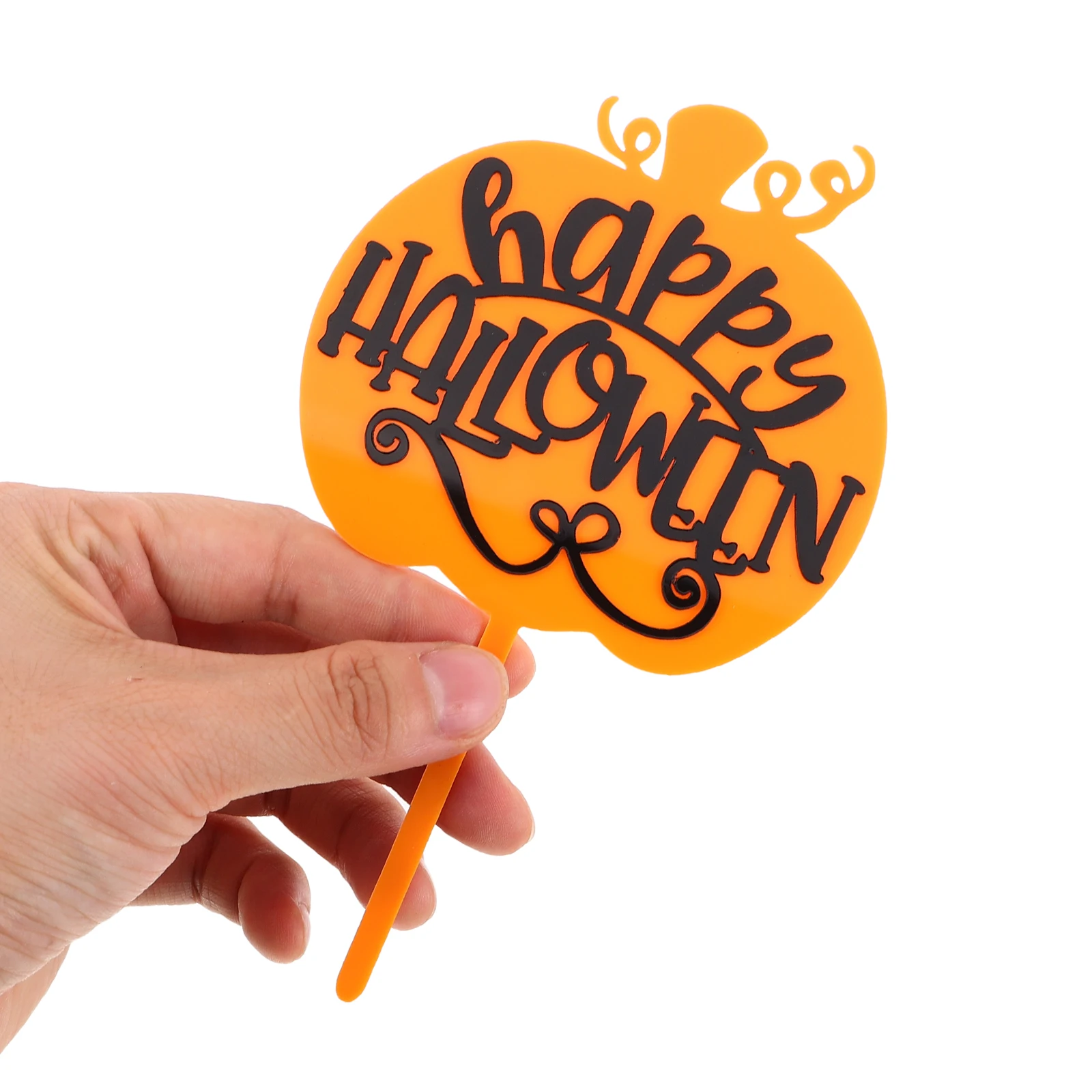 

10Pcs Pumpkin Cake Topper Halloween Decoration Double Layer Acrylic for Birthday Wedding Autumn Party Thanksgiving Day Supplies