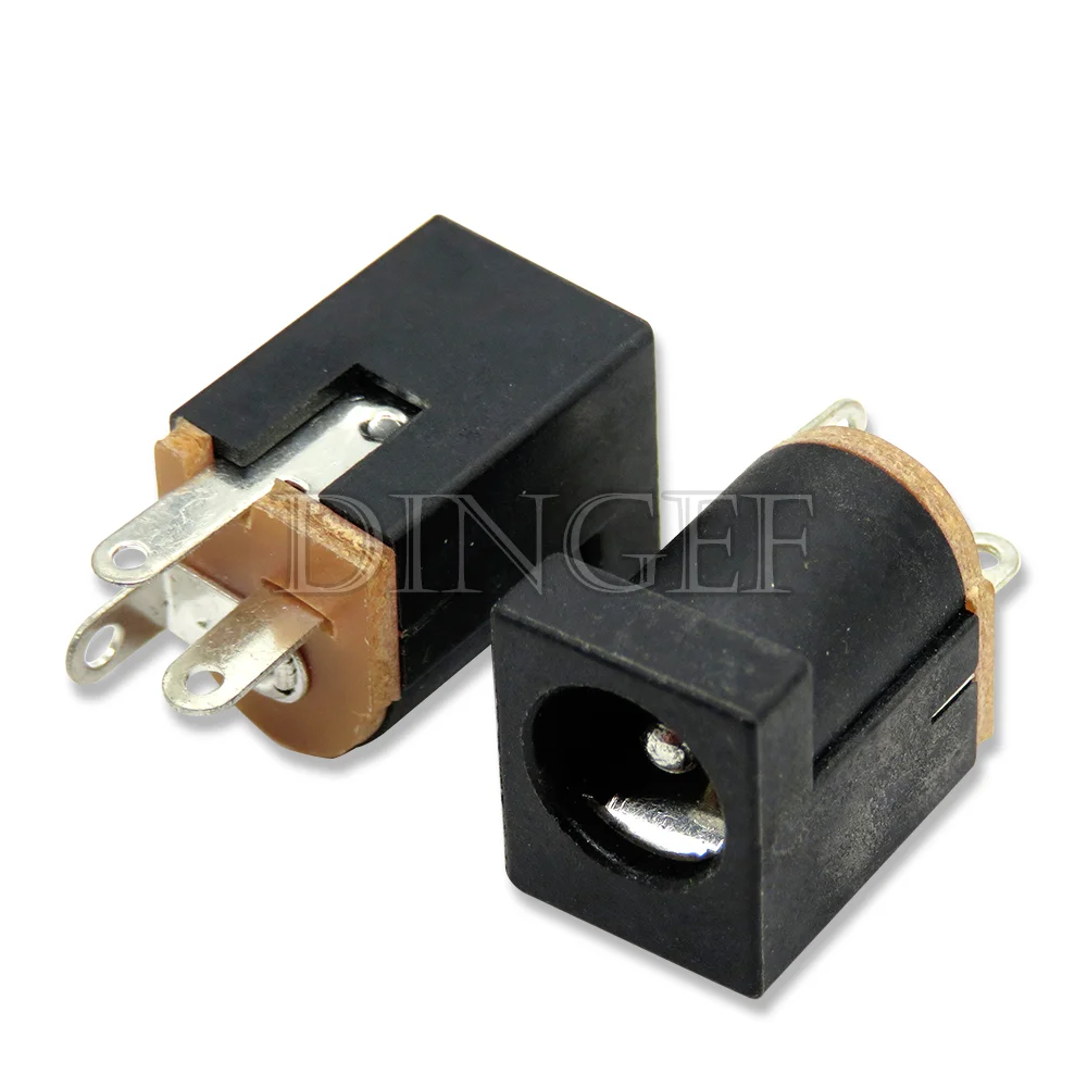 10PCS/lot DC Power Jack Socket Connector 5.5*2.1mm 3.5x1.3 Male Female DC005 DC022 DC099 DC plug socket Nut Panel Mount Adapter