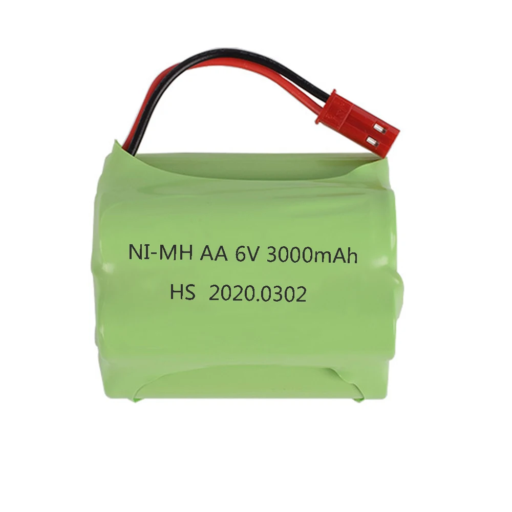 6V 3000mAh Battery JST Plug T type with USB Charger cable For RC Cars Robots Tanks Gun Boats AA 2400mah 6v NiMH Battery Pack