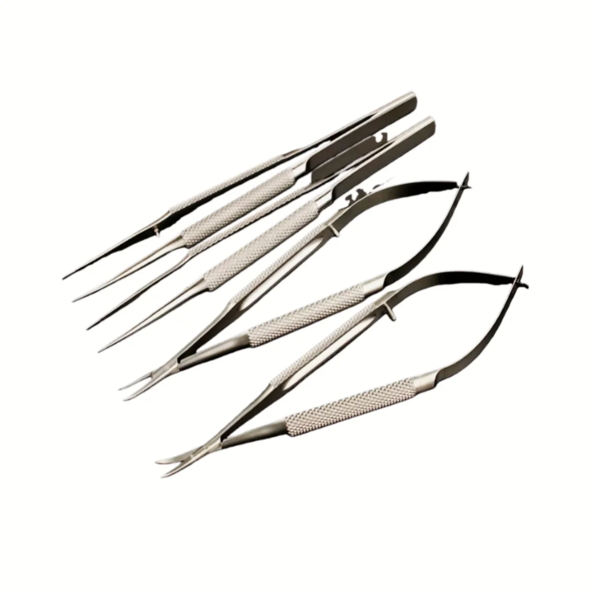 Small Animal Ophthalmic Surgical Instrument Set: Needle Holders, Forceps, Microsurgical Instruments, Scissors, Veterinary